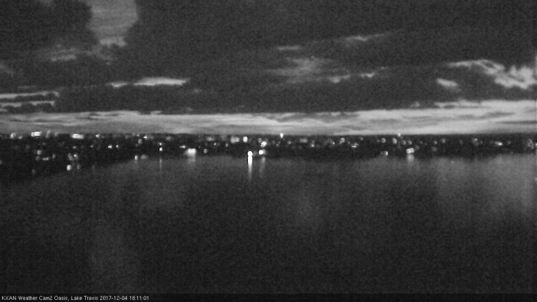 Lake Travis webcam, December 4, 2017 5:20 PM CT