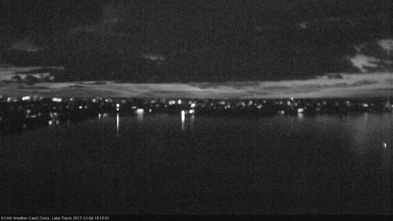Lake Travis webcam, December 4, 2017 5:25 PM CT