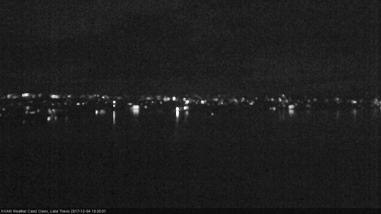 Lake Travis webcam, December 4, 2017 5:45 PM CT