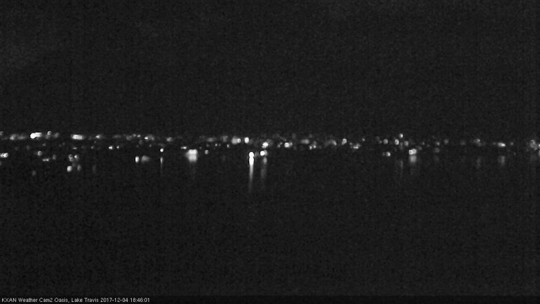 Lake Travis webcam, December 4, 2017 6:10 PM CT