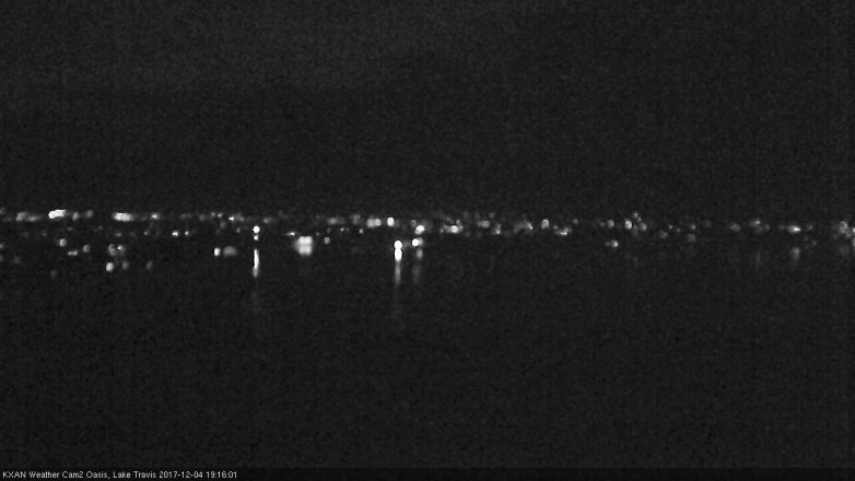 Lake Travis webcam, December 4, 2017 6:35 PM CT