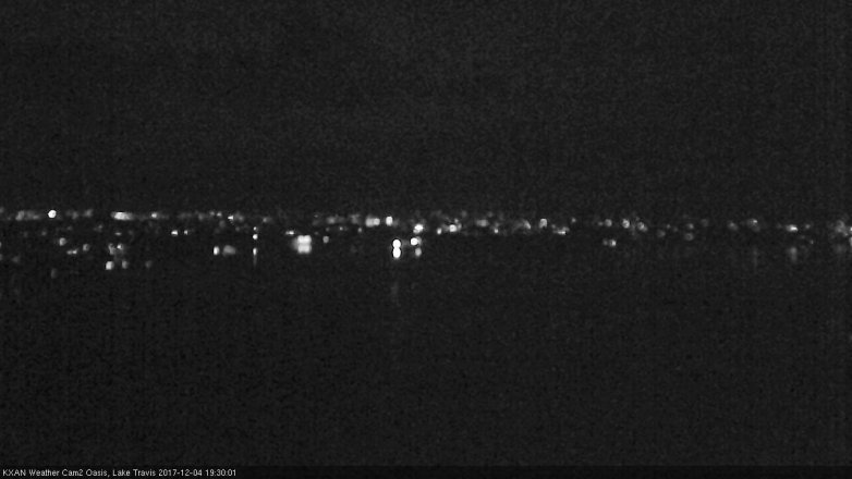 Lake Travis webcam, December 4, 2017 6:55 PM CT