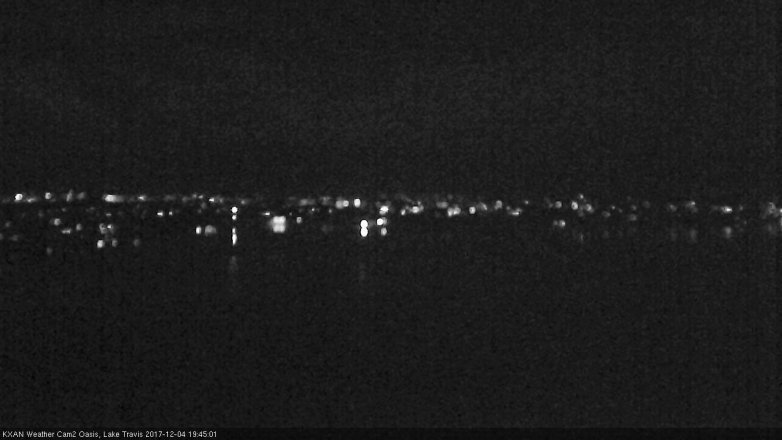Lake Travis webcam, December 4, 2017 7:00 PM CT