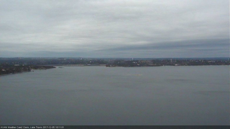 Lake Travis webcam, December 5, 2017 9:15 AM CT