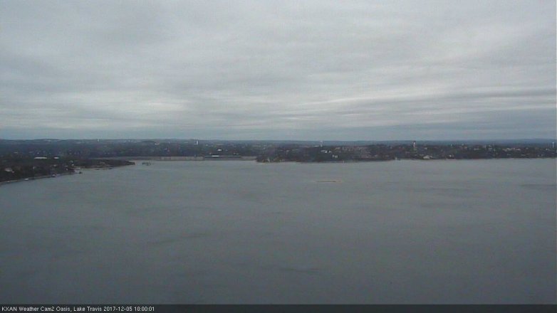 Lake Travis webcam, December 5, 2017 9:30 AM CT