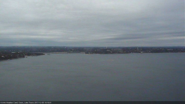 Lake Travis webcam, December 5, 2017 9:40 AM CT