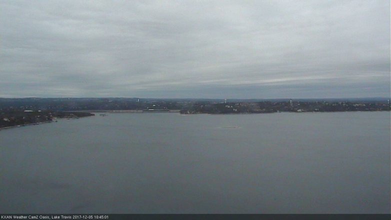 Lake Travis webcam, December 5, 2017 9:50 AM CT