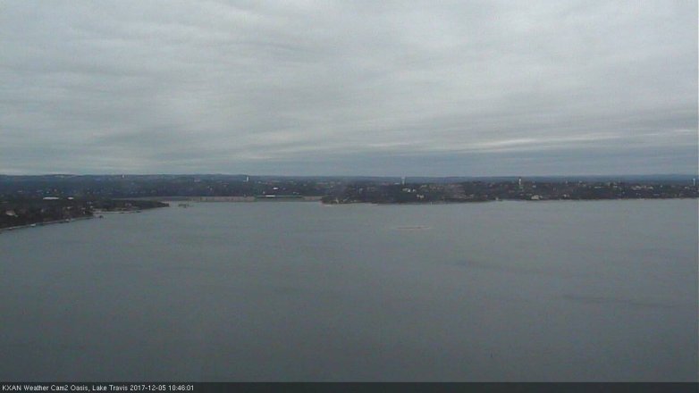 Lake Travis webcam, December 5, 2017 9:55 AM CT