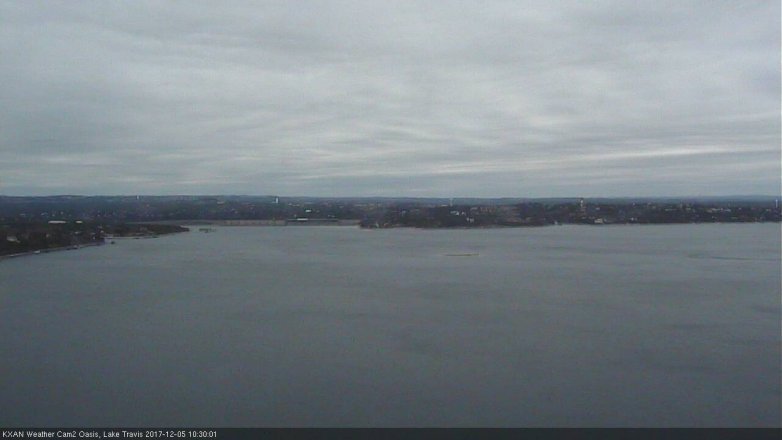 Lake Travis webcam, December 5, 2017 10:00 AM CT