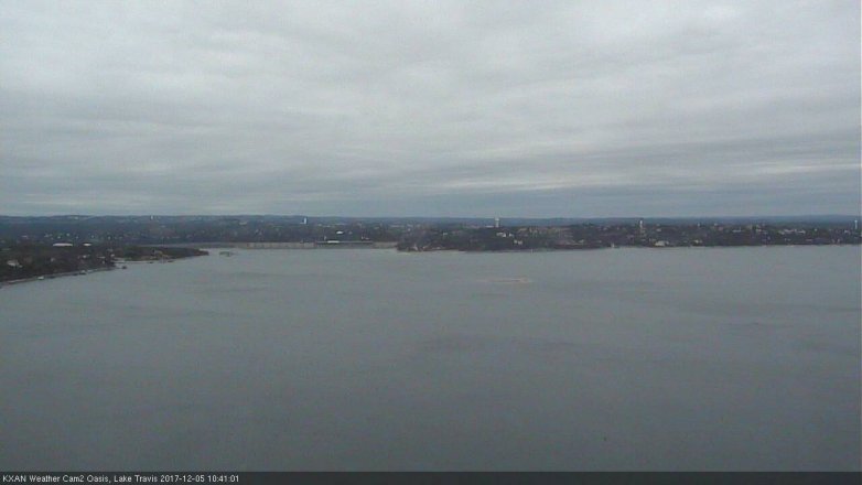 Lake Travis webcam, December 5, 2017 10:10 AM CT