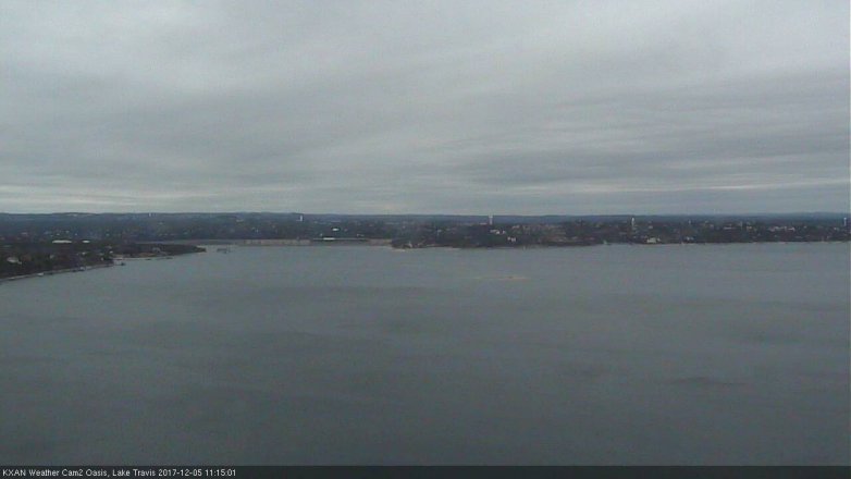 Lake Travis webcam, December 5, 2017 10:30 AM CT