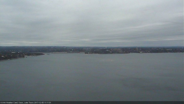 Lake Travis webcam, December 5, 2017 10:35 AM CT