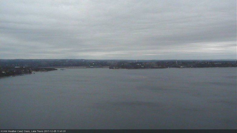 Lake Travis webcam, December 5, 2017 11:05 AM CT