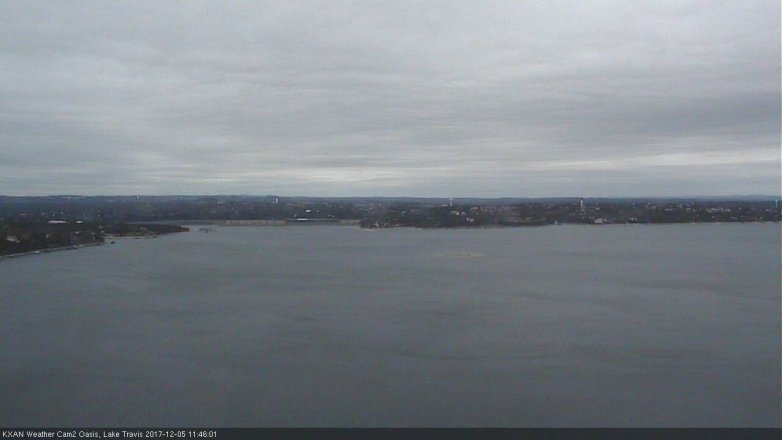 Lake Travis webcam, December 5, 2017 11:15 AM CT