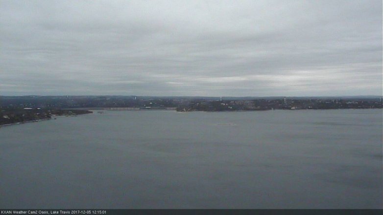 Lake Travis webcam, December 5, 2017 11:30 AM CT