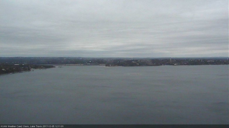 Lake Travis webcam, December 5, 2017 11:35 AM CT