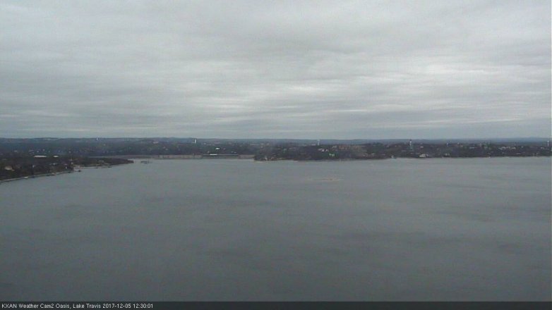 Lake Travis webcam, December 5, 2017 11:45 AM CT
