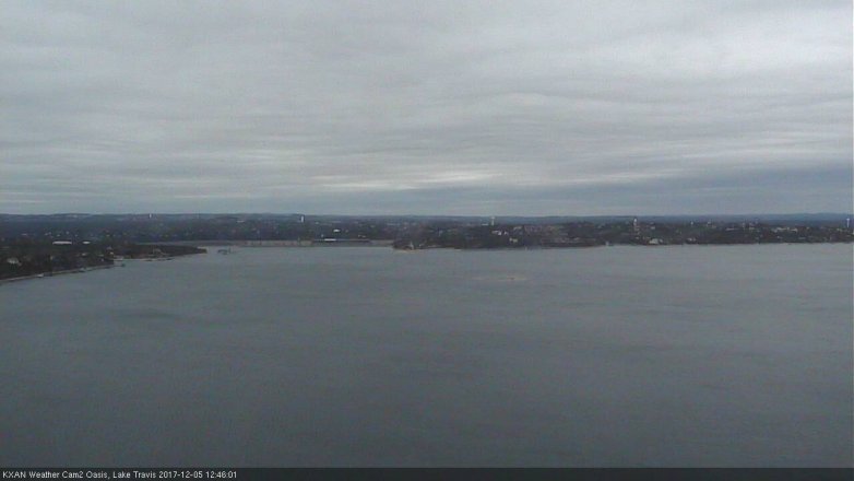 Lake Travis webcam, December 5, 2017 12:00 PM CT