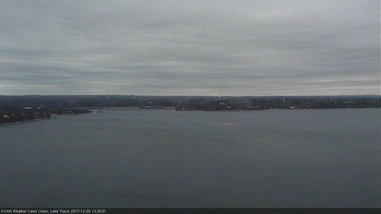 Lake Travis webcam, December 5, 2017 12:40 PM CT