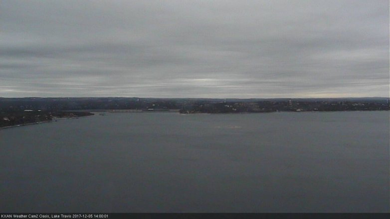 Lake Travis webcam, December 5, 2017 1:20 PM CT