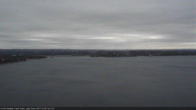 Lake Travis webcam, December 5, 2017 1:30 PM CT