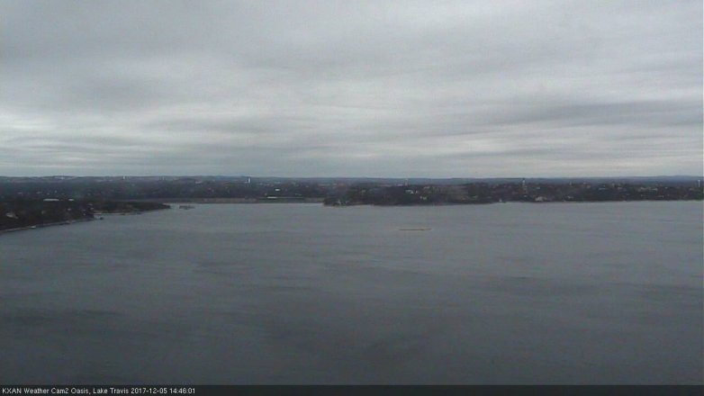 Lake Travis webcam, December 5, 2017 1:50 PM CT