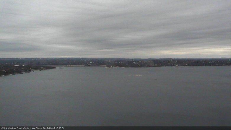 Lake Travis webcam, December 5, 2017 2:50 PM CT