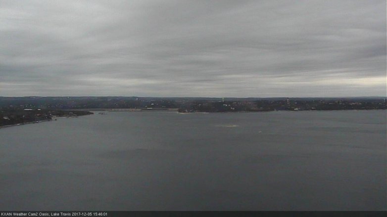 Lake Travis webcam, December 5, 2017 2:55 PM CT