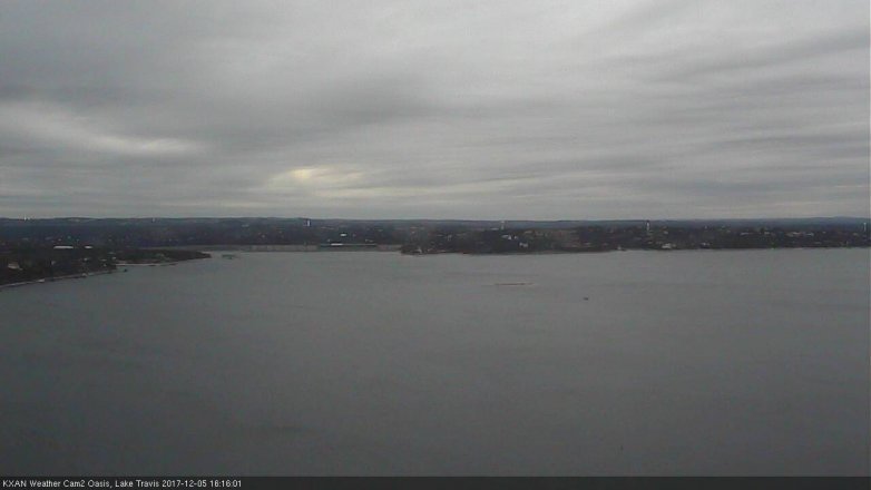 Lake Travis webcam, December 5, 2017 3:20 PM CT