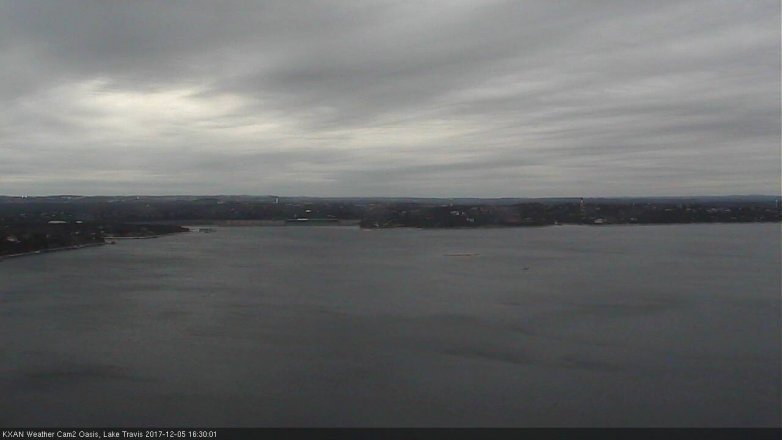 Lake Travis webcam, December 5, 2017 3:35 PM CT