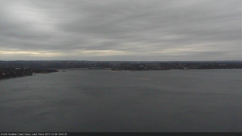 Lake Travis webcam, December 5, 2017 3:45 PM CT