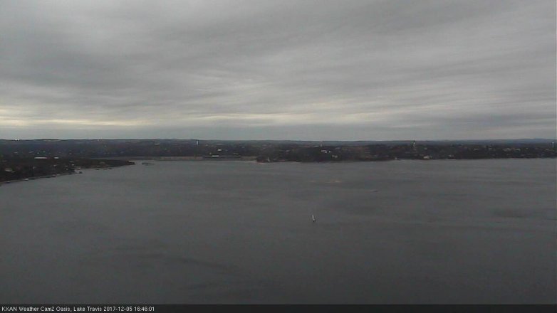 Lake Travis webcam, December 5, 2017 4:10 PM CT
