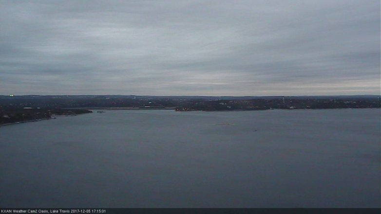 Lake Travis webcam, December 5, 2017 4:25 PM CT