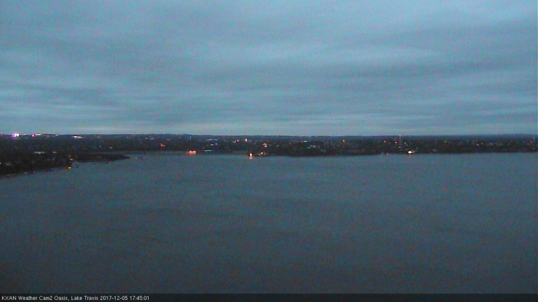 Lake Travis webcam, December 5, 2017 5:10 PM CT