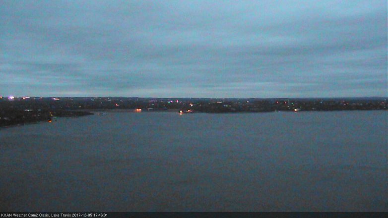 Lake Travis webcam, December 5, 2017 5:15 PM CT