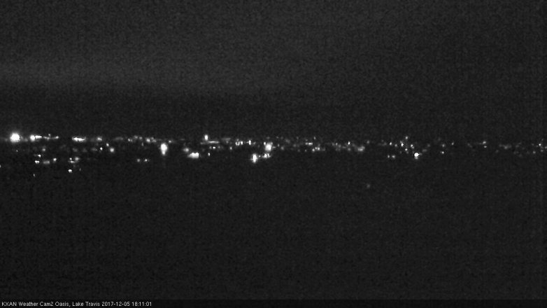 Lake Travis webcam, December 5, 2017 5:30 PM CT