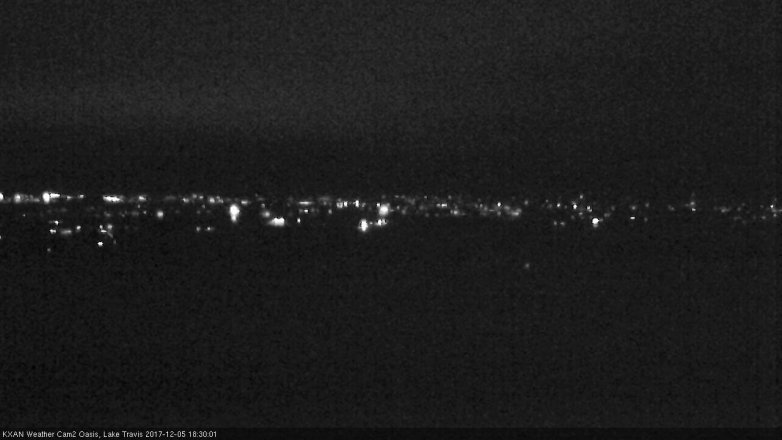 Lake Travis webcam, December 5, 2017 5:35 PM CT