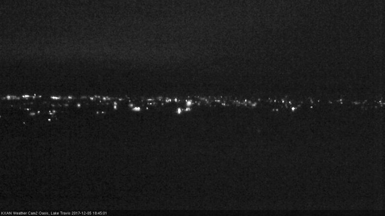 Lake Travis webcam, December 5, 2017 6:10 PM CT
