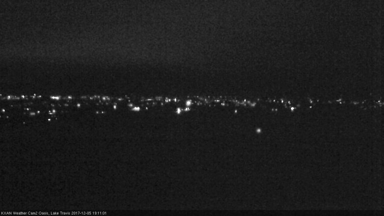 Lake Travis webcam, December 5, 2017 6:35 PM CT