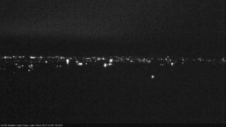Lake Travis webcam, December 5, 2017 6:40 PM CT