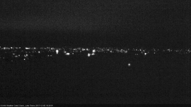 Lake Travis webcam, December 5, 2017 6:50 PM CT