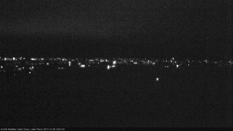 Lake Travis webcam, December 5, 2017 6:55 PM CT