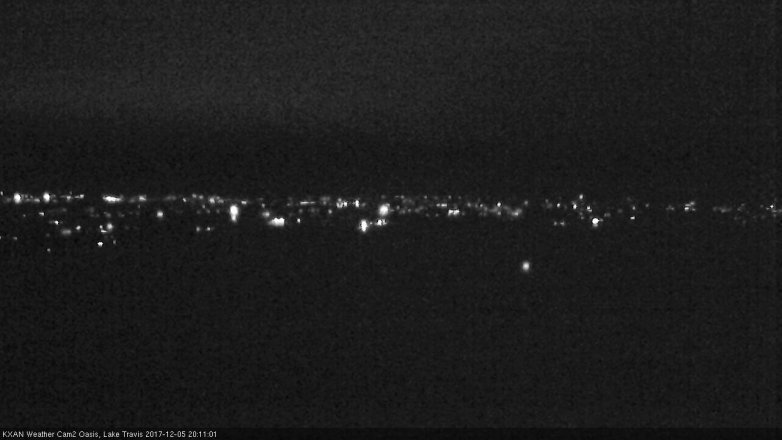 Lake Travis webcam, December 5, 2017 7:15 PM CT