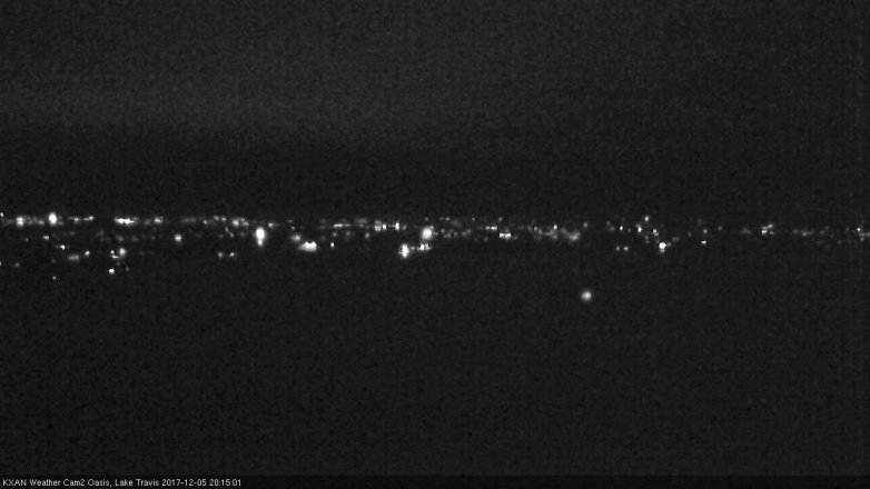 Lake Travis webcam, December 5, 2017 7:35 PM CT