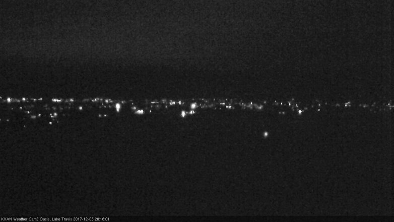 Lake Travis webcam, December 5, 2017 7:45 PM CT