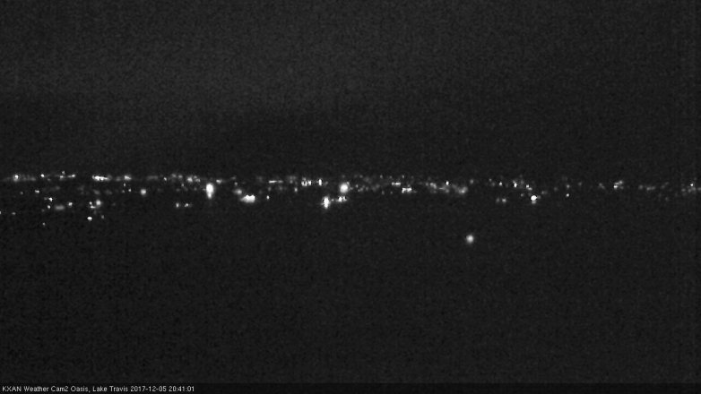 Lake Travis webcam, December 5, 2017 8:10 PM CT