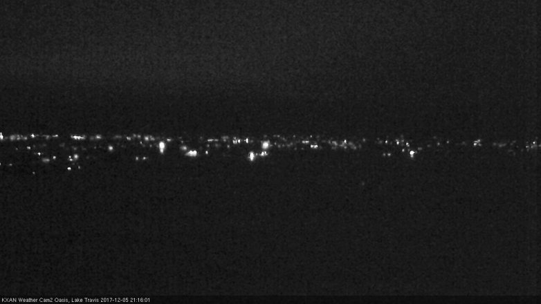 Lake Travis webcam, December 5, 2017 8:20 PM CT