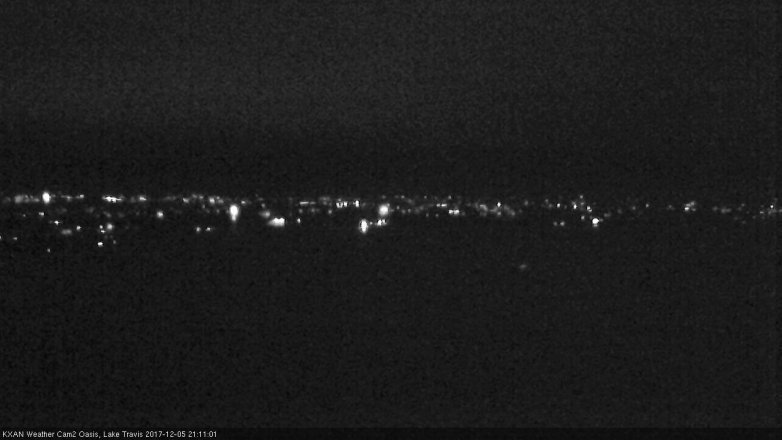 Lake Travis webcam, December 5, 2017 8:25 PM CT