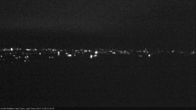 Lake Travis webcam, December 5, 2017 9:05 PM CT