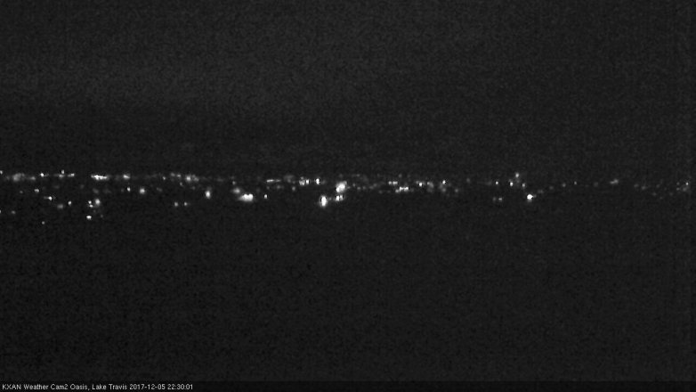 Lake Travis webcam, December 5, 2017 9:35 PM CT